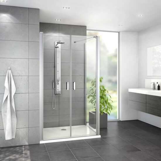 Bočná zástena 80x197 cm Roth Limaya Line chróm lesklý 1135009972