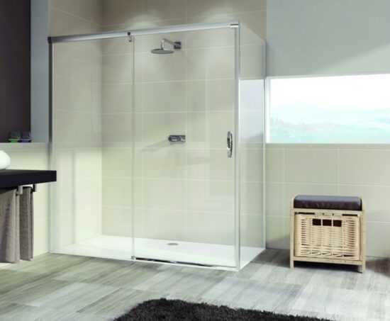 Bočná zástena k sprchovacím dverám 90x200 cm Huppe Aura elegance chróm lesklý 401607.092.322