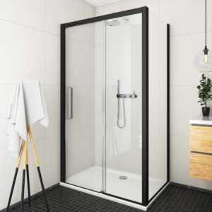 Bočná zástena k sprchovacím dverám 90x205 cm Roth Exclusive Line čierna matná 563-9000000-05-02