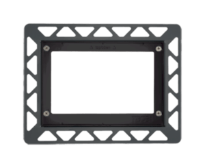 Inštalačný rámček Tece Loop z plastu v čiernej farbe 9240647