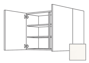 Kuchynská skrinka horní Naturel Erika24 s dvierkami 90x72x35 cm bílá lesk 450.W901