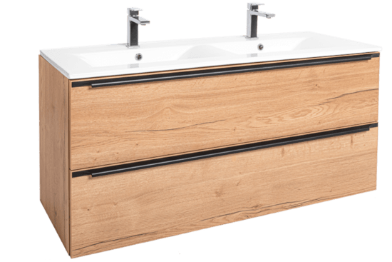 Kúpeľňová skrinka s umývadlom Naturel Nobia 120x60x46 cm dub Sierra NOBIA120ZDS