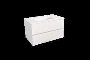Kúpeľňová skrinka s umývadlom bílá mat Naturel Verona 86x51