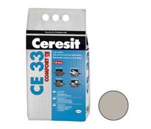 Škárovacia hmota Ceresit CE 33 šedá 5 kg CG1 CE33507