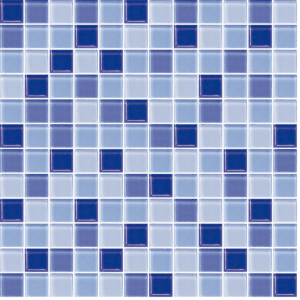 Sklenená mozaika Premium Mosaic modrá 30x30 cm lesk MOS25MIX5