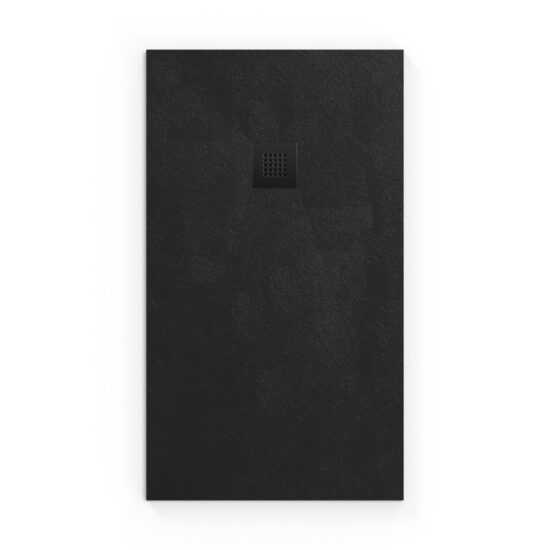 Sprchová vanička obdélníková SAT B-Way 140x80 cm litý mramor černá SATALEK14080