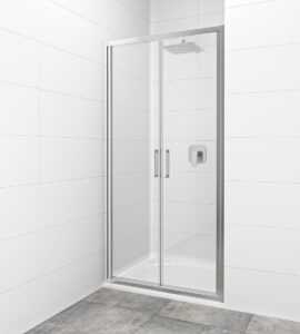 Sprchové dvere 100x195 cm SAT TEX chróm lesklý SIKOTEXL100CRT