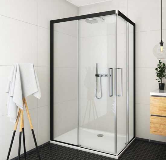 Sprchové dvere 120x205 cm pravá Roth Exclusive Line čierna matná 560-120000P-05-02