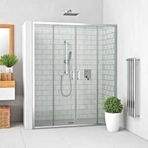 Sprchové dvere 160x190 cm Roth Lega Line chróm lesklý 574-1600000-00-02