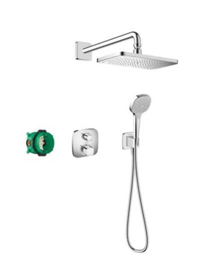 Sprchový systém Hansgrohe Croma E pod omietku s termostatickou batériou chróm 27953000