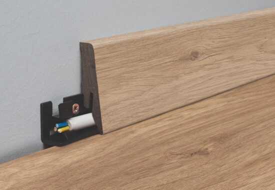 Vodeodolná soklová lišta MDF 18x58 Naturel dĺžka 2