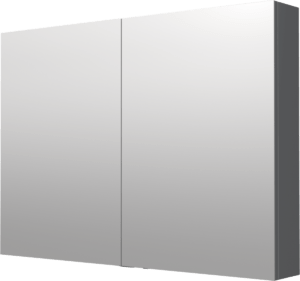 Zrkadlová skrinka Naturel 100x72 cm lamino šedostrieborná GALCA1100