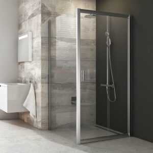 Bočná zástena k sprchovacím dverám 100x190 cm Ravak Blix chróm matný 9BHA0U00Z1