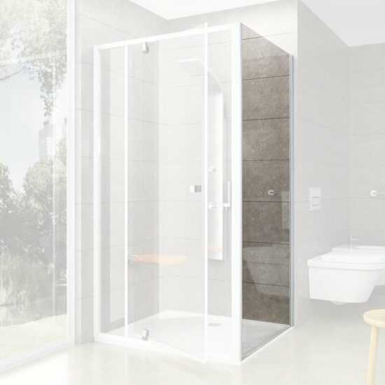 Bočná zástena k sprchovacím dverám 100x190 cm Ravak Pivot biela 90GA0100Z1