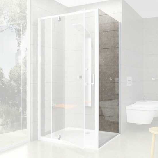 Bočná zástena k sprchovacím dverám 90x190 cm Ravak Pivot biela 90G70100Z1