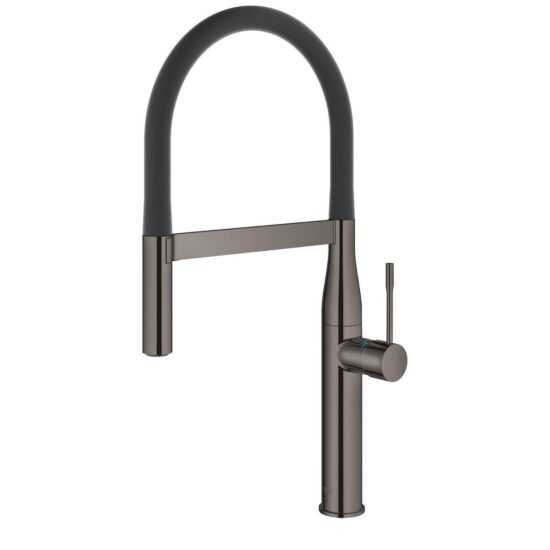 Drezová batéria Grohe Essence so silikónovým ramienkom Hard Graphite 30294A00
