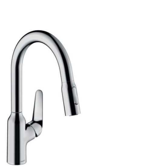 Drezová batéria Hansgrohe Focus s vyťahovacou spŕškou