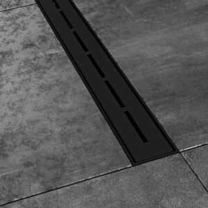 Podlahová vpust Ravak Runway 75 cm černá nerez X01750