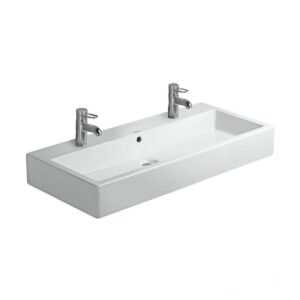 Umývadlo Duravit Vero 100x47 cm s dvoma otvormi pre batériu 454100024