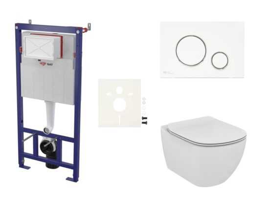 Závesný WC set Ideal Standard Tesi do ľahkých stien / predstenová splachování Aquablade SIKOSSTES70K