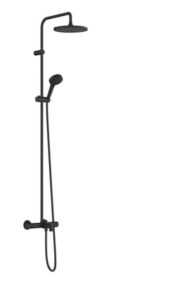 Sprchový systém Hansgrohe Vernis Blend na stenu s vaňovým termostatom matná čierna 26899670