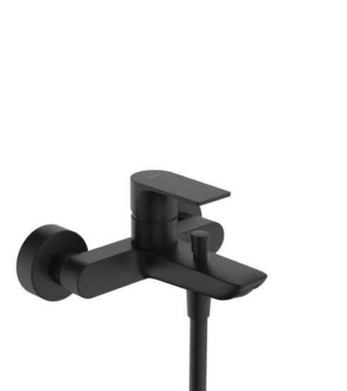 Vaňová batéria Hansgrohe Rebris E bez sprchového setu 150 mm matná čierna 72450670