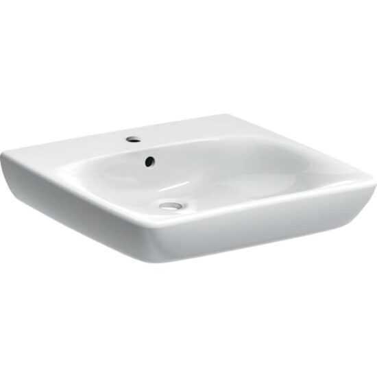 Bezbariérové ​​umývadlo Geberit Selnova 55x55 cm otvor pre batériu uprostred 500.187.01.7