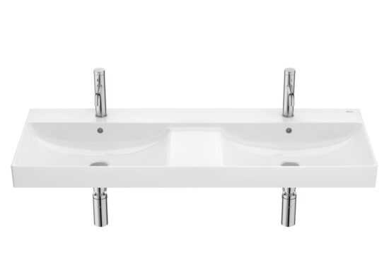 Dvojumývadlo Roca ONA 120x46 cm s otvorom uprostred A32768B000