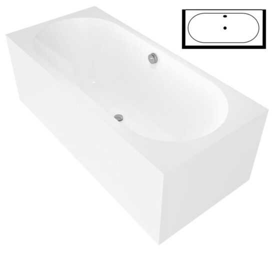 Obdĺžniková vaňa Polysan ASTRA BDL MONOLITH 160x70 cm akrylát ľavá 32611MDL