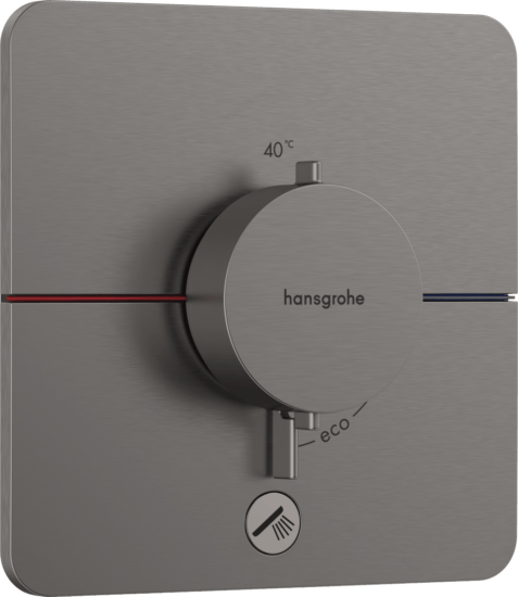 Sprchová batéria Hansgrohe ShowerSelect Comfort Q bez podomietkového telesa kartáčovaný čierny chróm 15589340