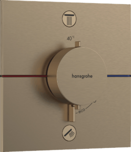 Vaňová batéria Hansgrohe ShowerSelect Comfort E bez podomietkového telesa kartáčovaný bronz 15578140