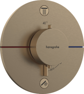 Vaňová batéria Hansgrohe ShowerSelect Comfort S bez podomietkového telesa kartáčovaný bronz 15554140